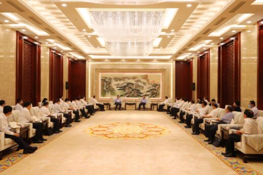 國家電網(wǎng)公司毛偉明、辛保安與山東省委書記劉家義、代省長李干杰會談