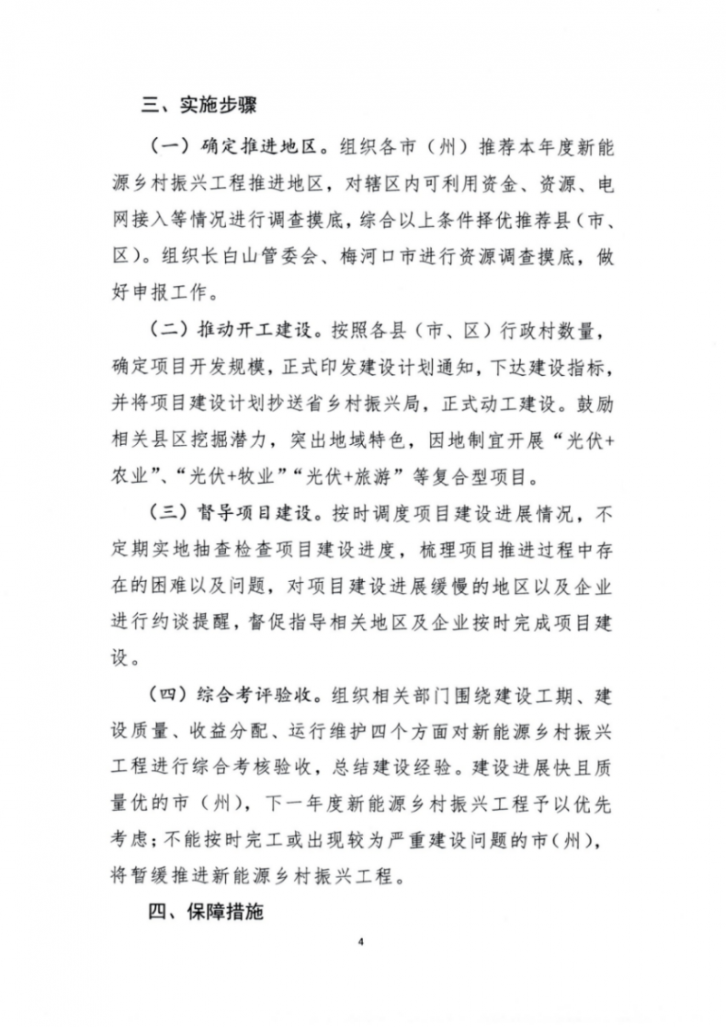 吉林省能源局發(fā)布全國首個出臺的省級“新能源+鄉(xiāng)村振興”方案！