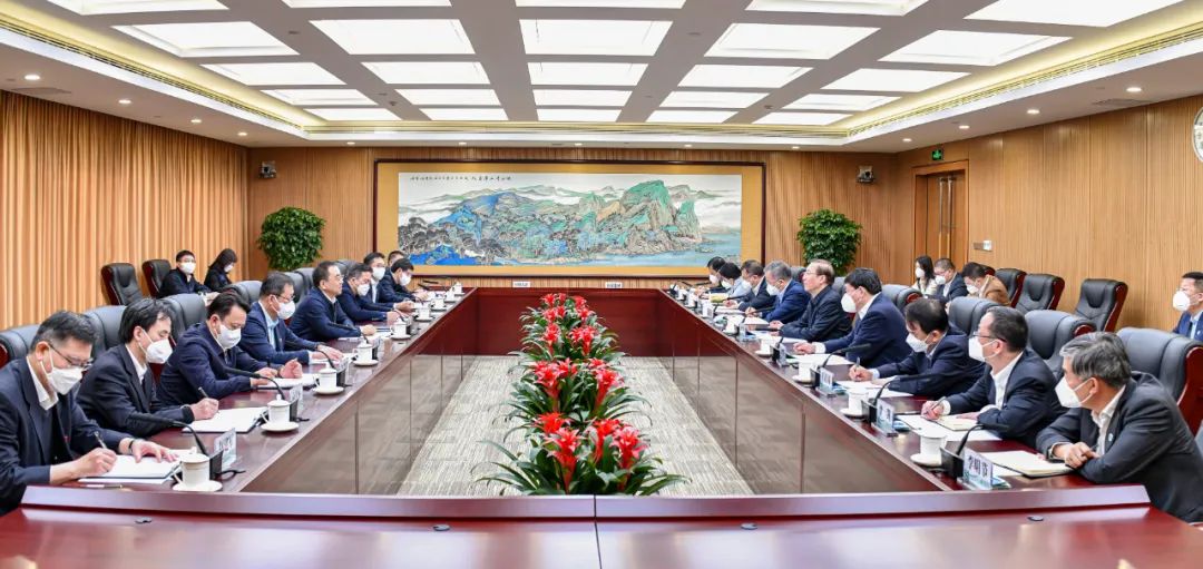 鄒磊、劉明勝與國家電網(wǎng)董事長辛保安、總經(jīng)理張智剛會談