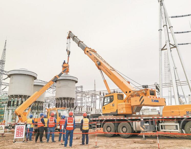 黑龍江500千伏松北變電站主變壓器擴建工程有序推進(jìn)