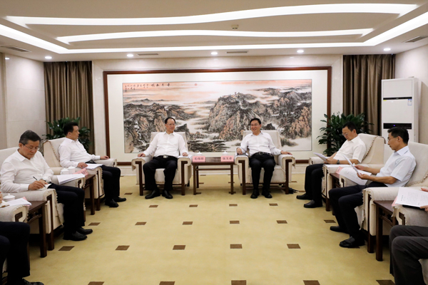 國務(wù)院國資委黨委書記、主任張玉卓會見湖南省委副書記、省長毛偉明