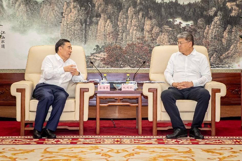 國(guó)家能源集團(tuán)黨組書記、董事長(zhǎng)劉國(guó)躍會(huì)見中國(guó)能建黨委書記、董事長(zhǎng)宋海良