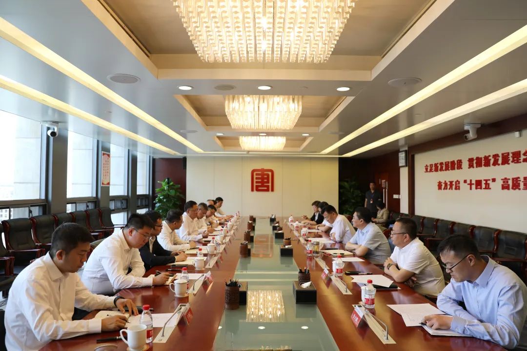 中建一局黨委書記、董事長吳愛國拜會大唐國際黨委書記、董事長王順啟