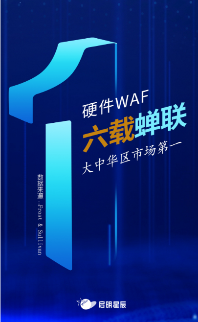 沙利文最新Web應(yīng)用防火墻報(bào)告出爐，啟明星辰大中華區(qū)硬件WAF市場排名第一