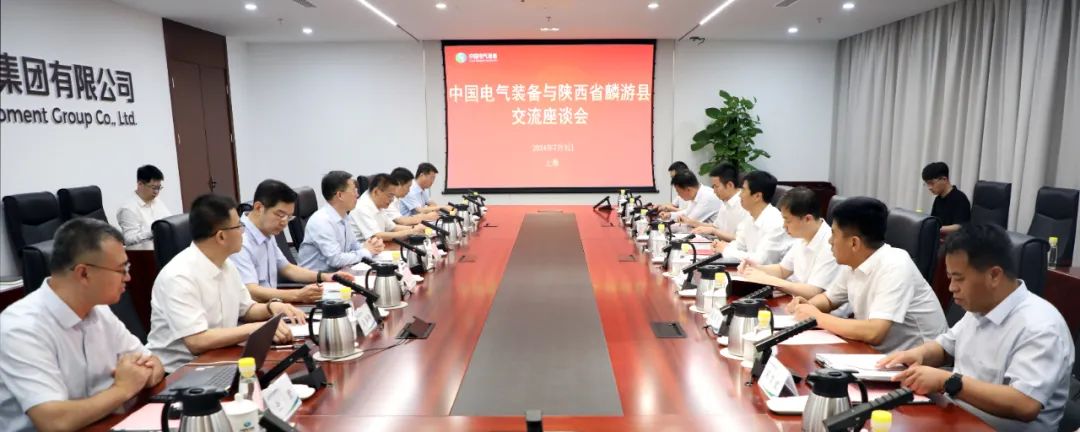 中國電氣裝備黨委書記、董事長李洪鳳會見麟游縣委書記王海剛