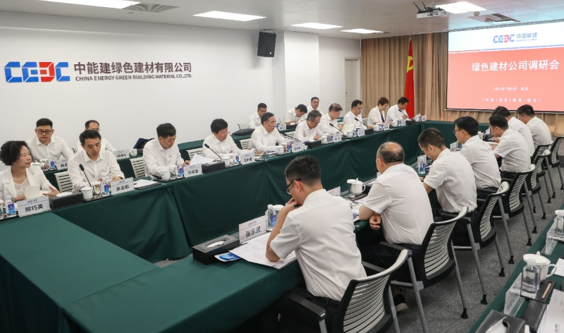 中國能建黨委書記、董事長宋海良到綠色建材公