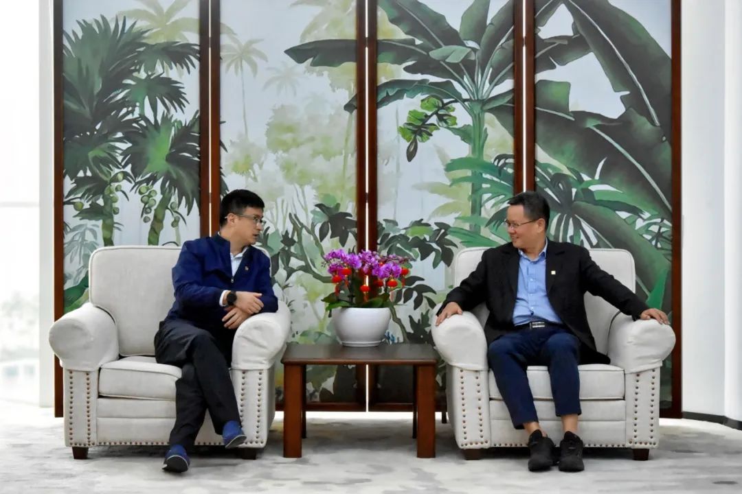 國(guó)電投海南公司黨委副書記、總經(jīng)理劉波濤拜訪大唐海南公司黨委書記、董事長(zhǎng)王俊啟